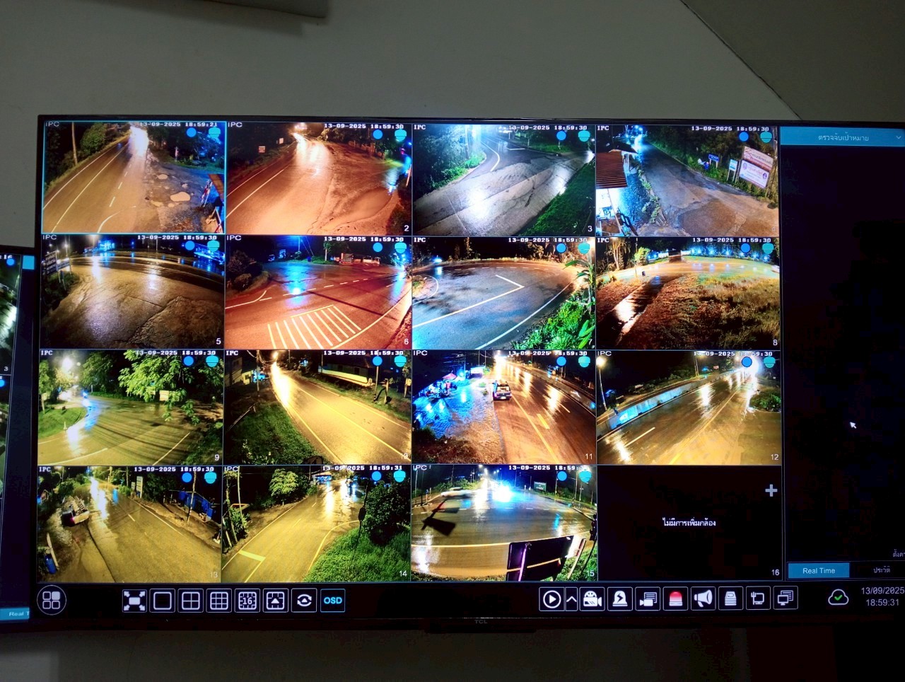 ภาพหน้างานเดินสาย Fiber อบต.ทับปริก