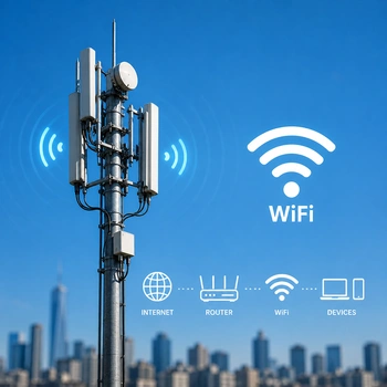 ภาพประกอบการกระจายสัญญาณ WiFi